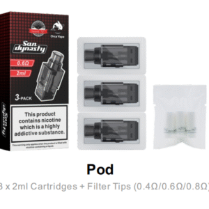 【San Dynasty主機套裝】含2ml空倉×2+1000mAh可拆電池+掛繩|多色可選